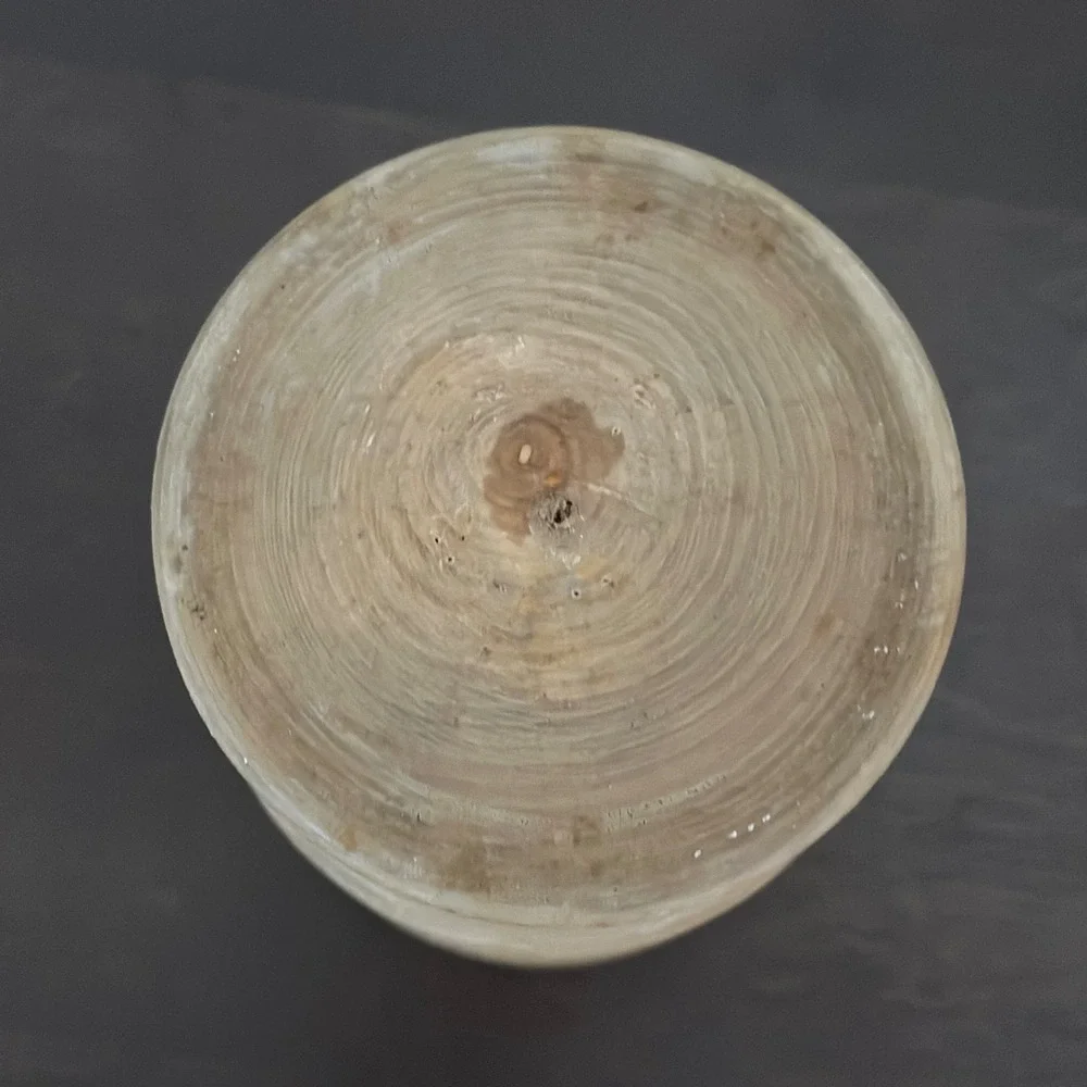 Rustic Wooden Mortar‎ Small Kitchen Spice Herb Grinder 